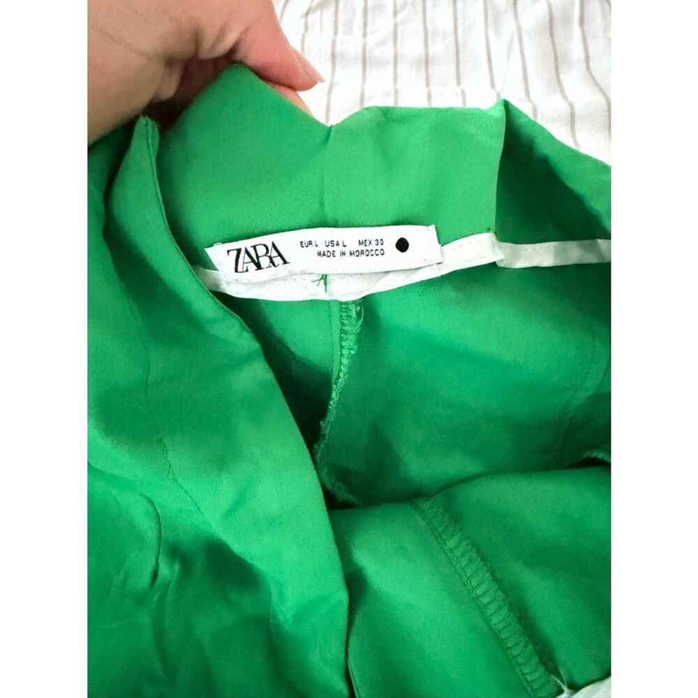 Women’s Bright Green Tailored High-Waist Trousers Never Used - Picture 4 of 5